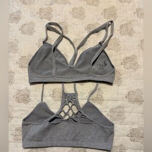 Gray Strappy Bralette 2 for $15
